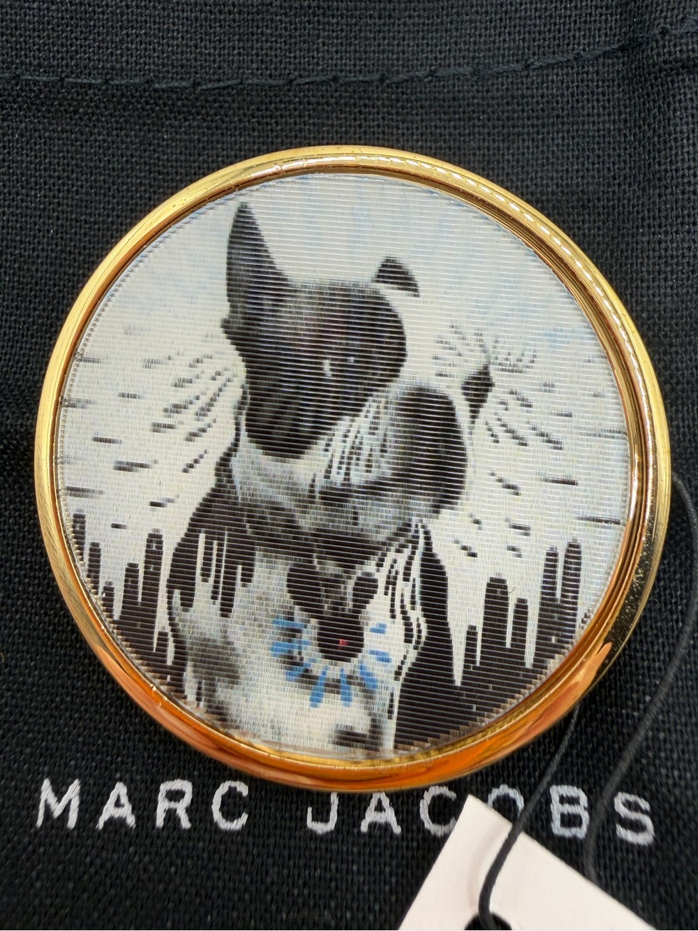Marc by Marc Jacobs Lenticular Rue Dog Statement Pin Brooch NWT M0002077
